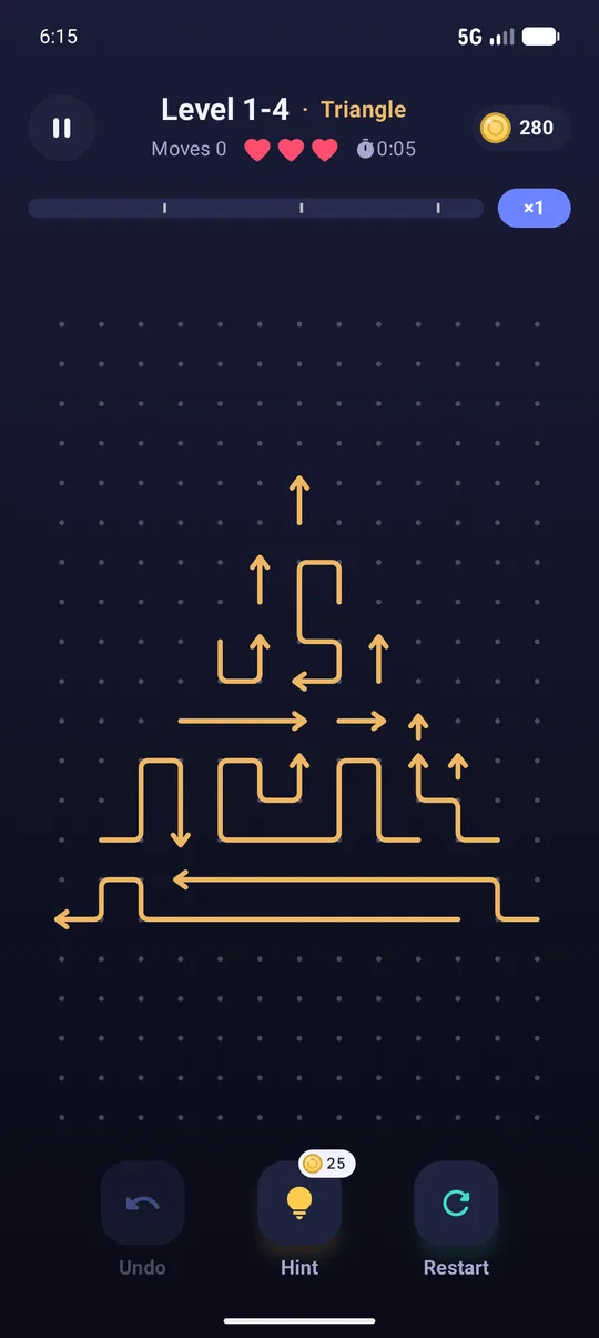 Arrow Flow level in dark mode