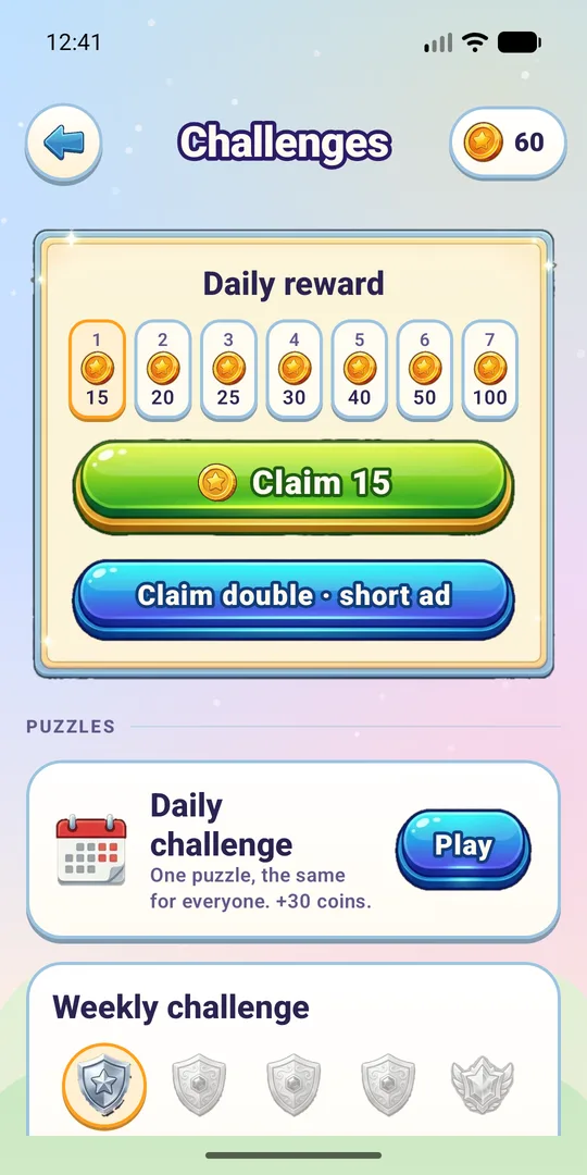 Ball Sort daily challenges