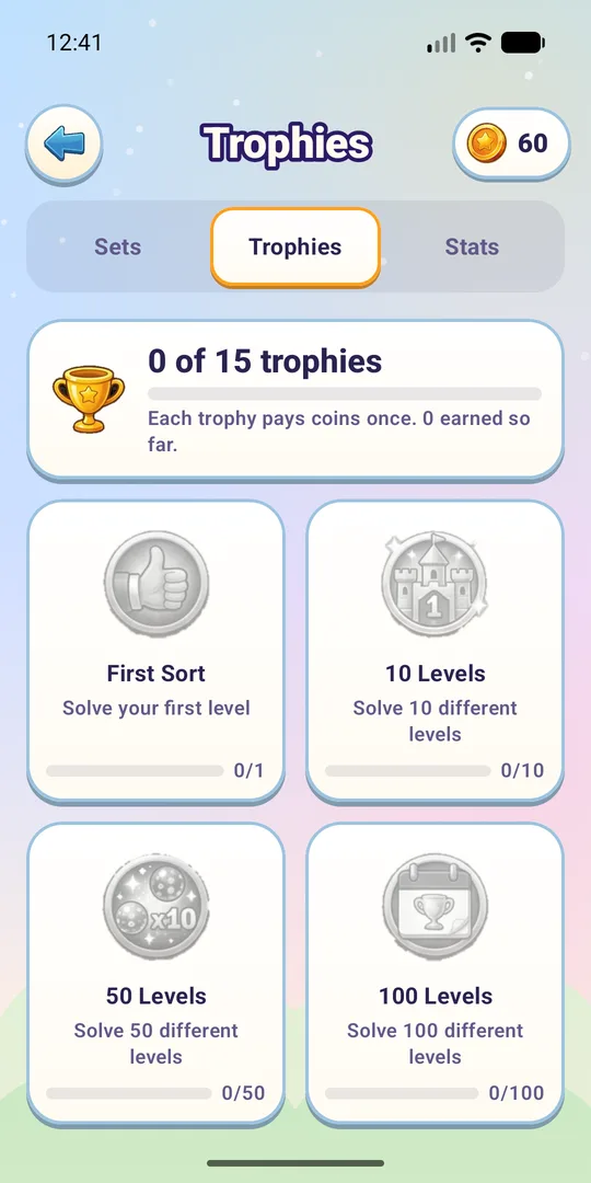 Trophies list
