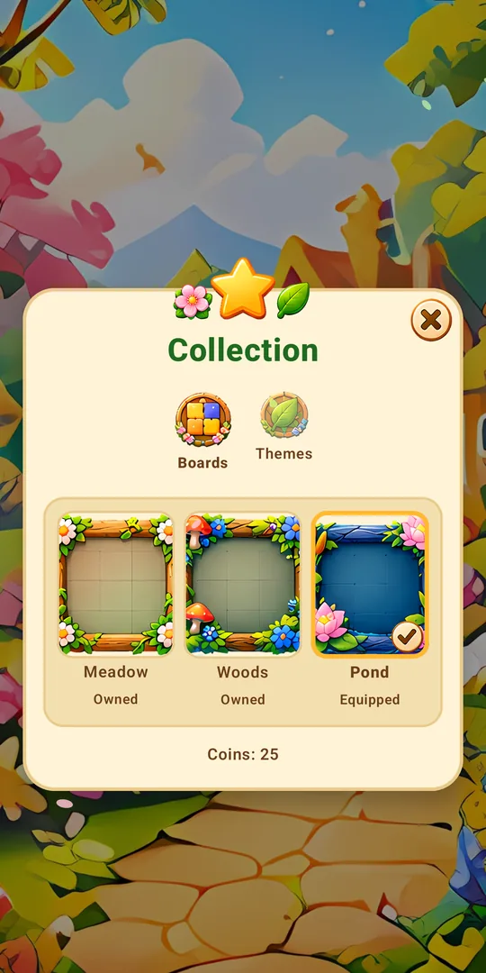 Collection of board themes